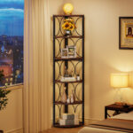 Pfaff Corner Bookcase - Chic Decora