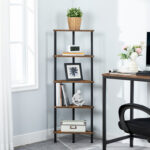 Pimental Corner Bookcase - Chic Decora