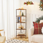 Pimental Corner Bookcase - Chic Decora