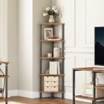 Pimental Corner Bookcase - Chic Decora