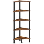 Pimental Corner Bookcase - Chic Decora