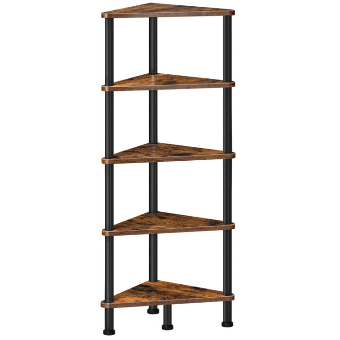 Pimental Corner Bookcase - Chic Decora