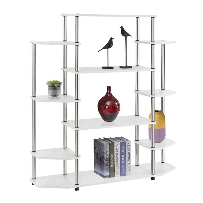 Pipkin 52.5” H x 47.25” W Etagere Bookcase - Chic Decora