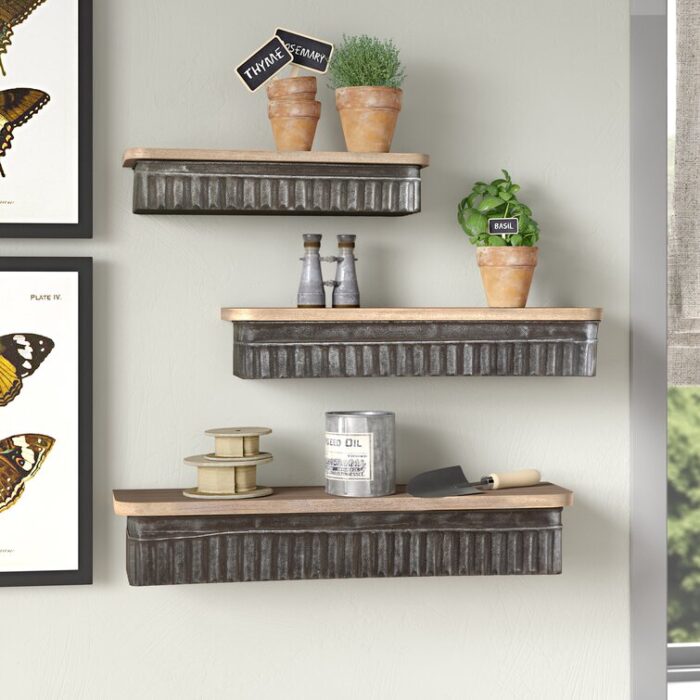 Pipkins 3 Piece Floating Shelf - Chic Decora