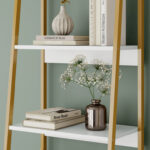 Powley 68.9″ H Ladder Bookcase With 3 Open Shelves and 3 Drawers - Chic Decora