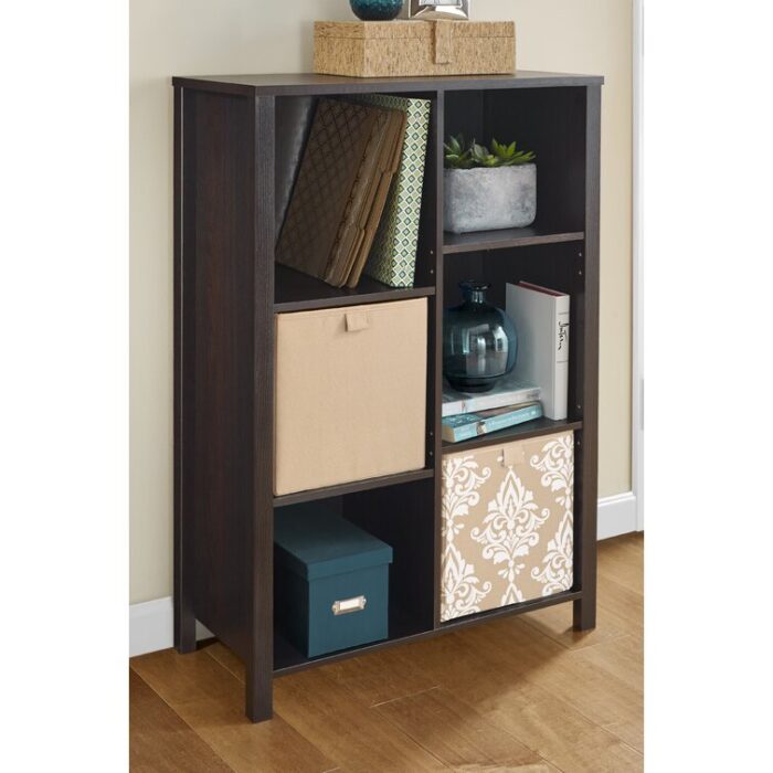 Premium Cubes 38.31″ H x 25.81″ W Standard Bookcase - Chic Decora