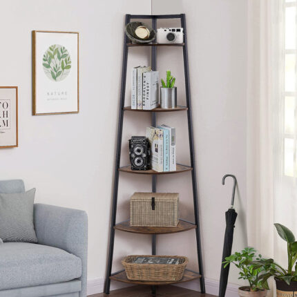 Pure Corner Bookcase - Chic Decora