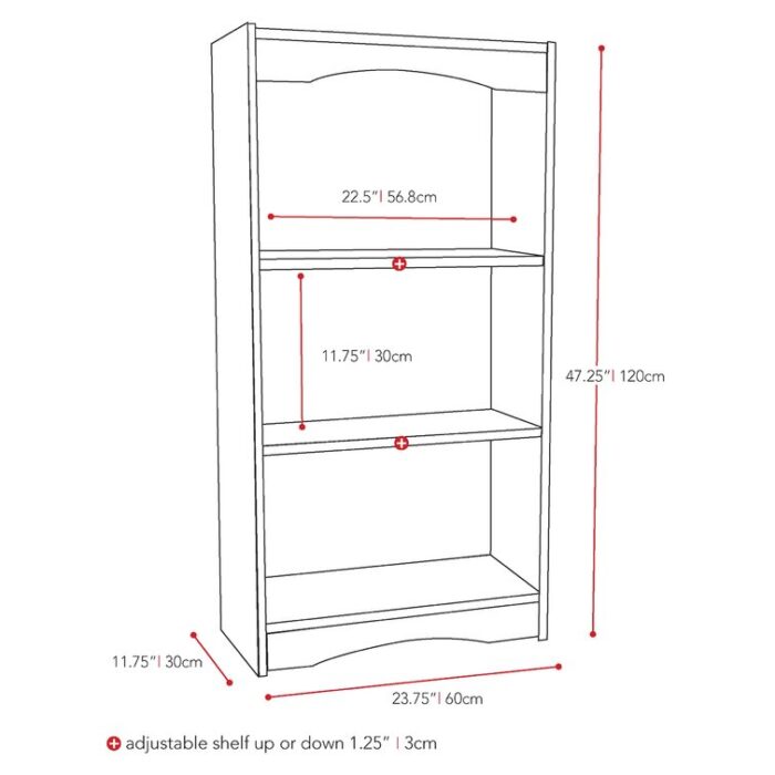 Quincy Bookcase - Chic Decora