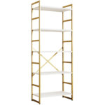 Rego 62.2″ H x 23.6″ W Etagere Bookcase - Chic Decora