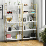 Rego 62.2″ H x 23.6″ W Etagere Bookcase - Chic Decora