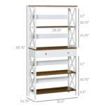 Reposa Etagere Storage Bookcase - Chic Decora