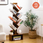 Retro Floor Standing Tree Bookshelf - Chic Decora