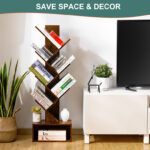 Retro Floor Standing Tree Bookshelf - Chic Decora