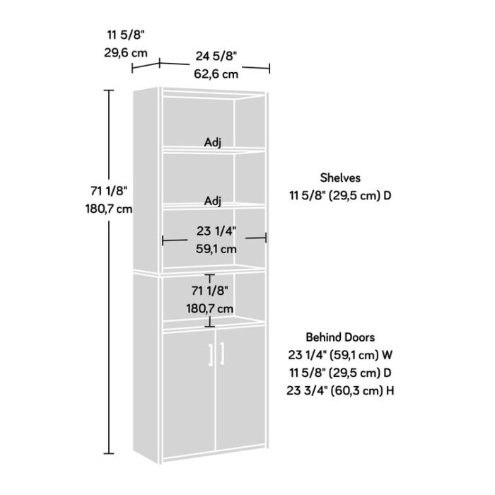 Reuven Storage Bookcase - Chic Decora