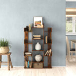 Rockport 55.5” H x 34” W Etagere Bookcase - Chic Decora