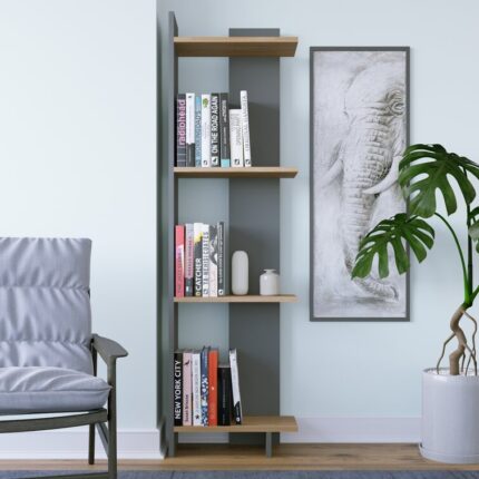 Rodney Bookcase Corner Bookcase - Chic Decora