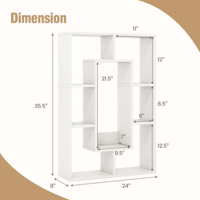 Rosiland Geometric Bookcase - Chic Decora