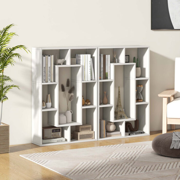 Rosiland Geometric Bookcase - Chic Decora