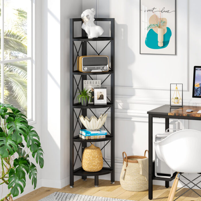 Ruckersville Corner Bookcase - Chic Decora