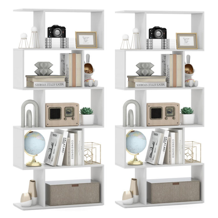 Rufio Geometric Bookcase - Chic Decora