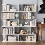 Rufio Geometric Bookcase - Chic Decora