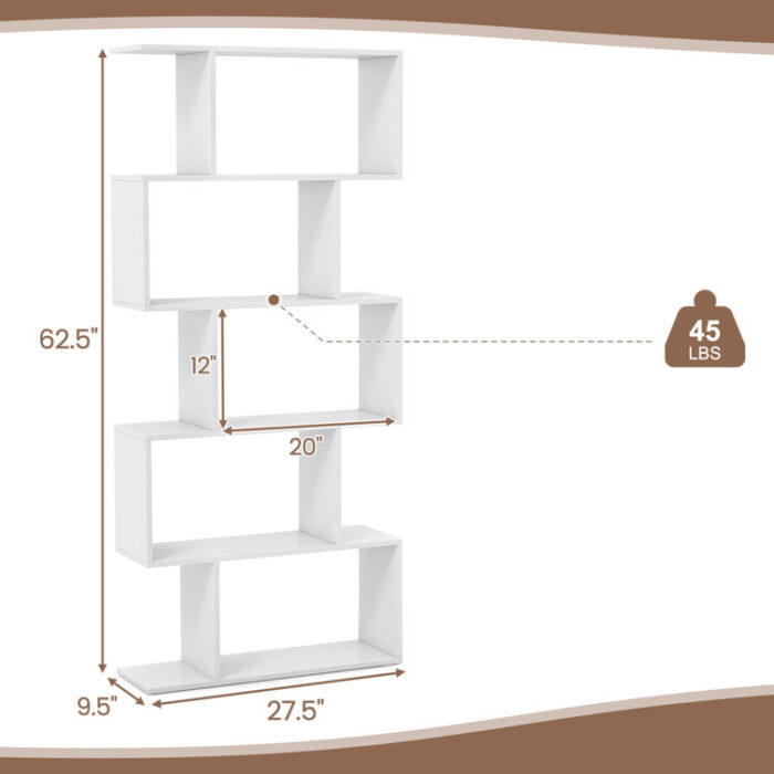 Rufio Geometric Bookcase - Chic Decora