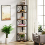 Ruhena Corner Bookcase - Chic Decora