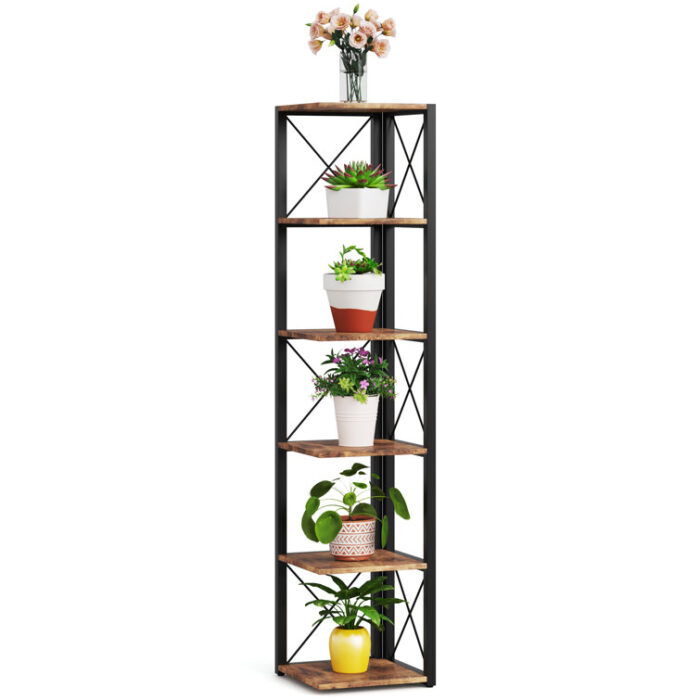 Ruhena Corner Bookcase - Chic Decora