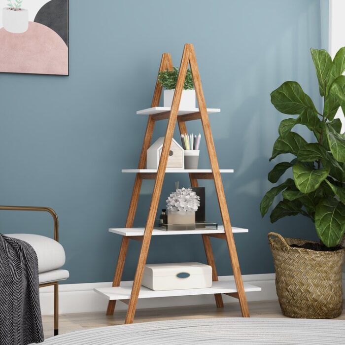 Ruthe Ladder Bookcase - Chic Decora