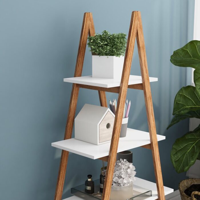 Ruthe Ladder Bookcase - Chic Decora