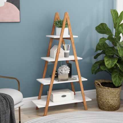 Ruthe Ladder Bookcase - Chic Decora