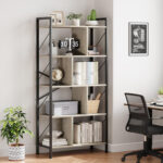 Sabena Corner Bookcase - Chic Decora