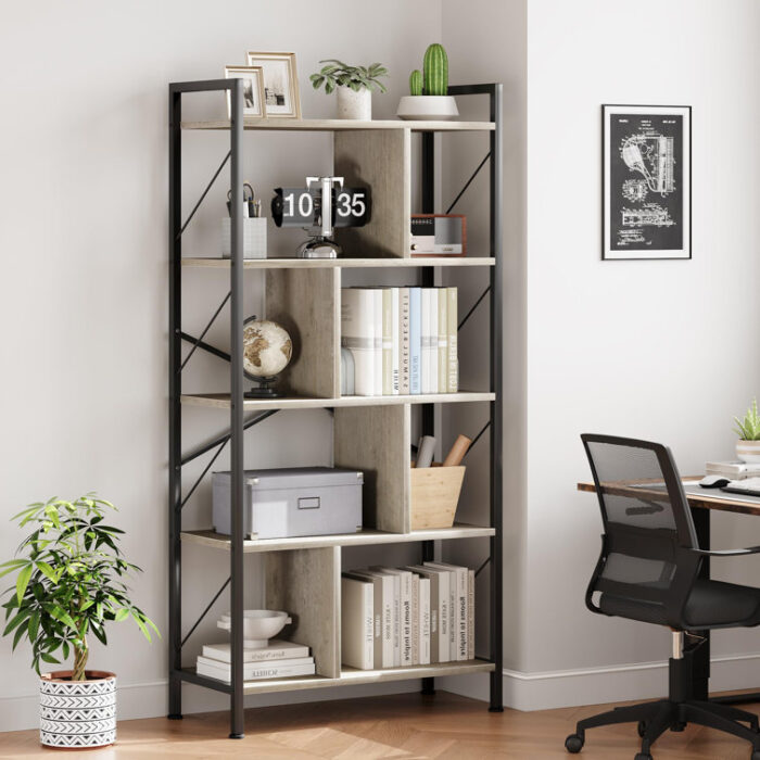 Sabena Corner Bookcase - Chic Decora