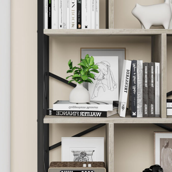 Sabena Corner Bookcase - Chic Decora