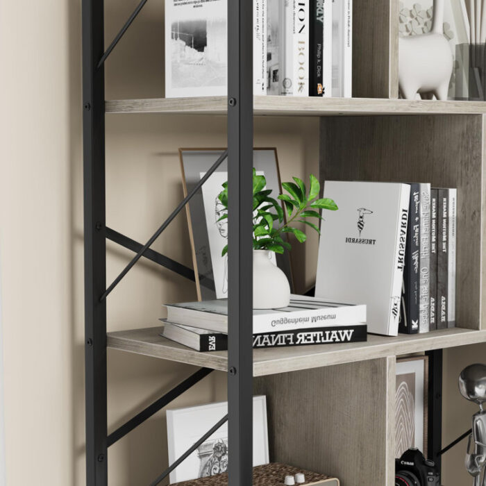 Sabena Corner Bookcase - Chic Decora