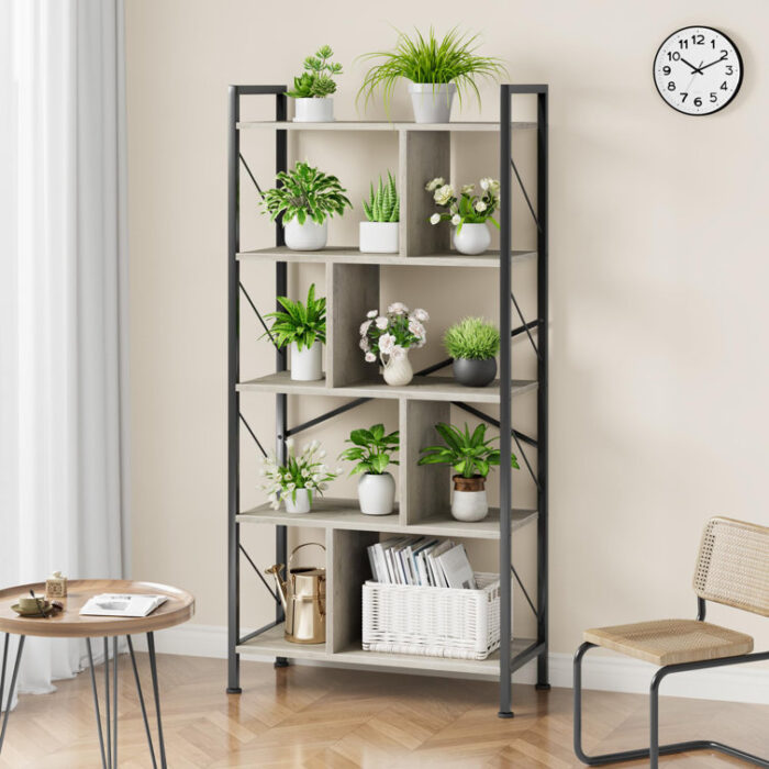 Sabena Corner Bookcase - Chic Decora