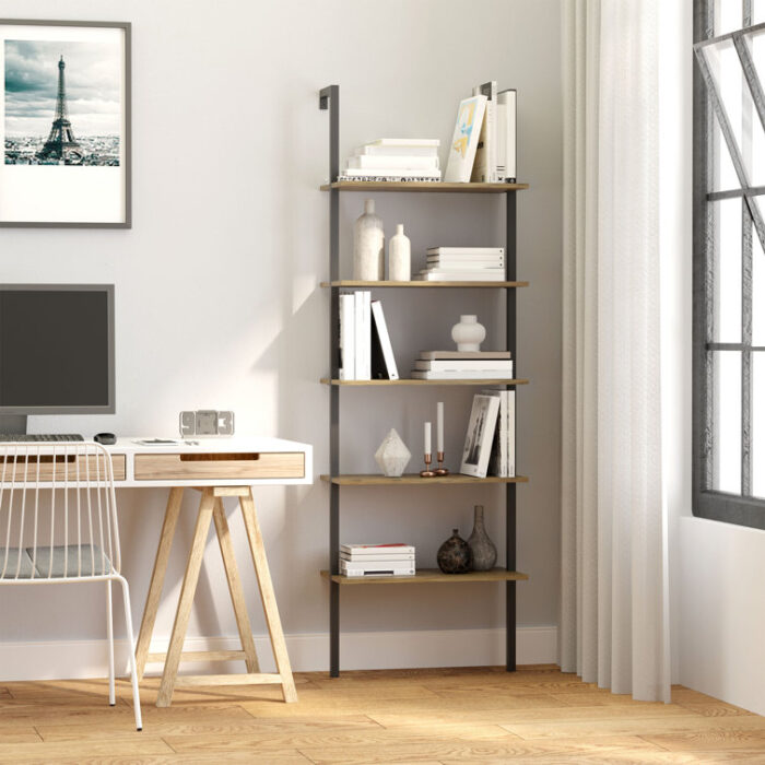 Savannha Ladder Bookcase - Chic Decora