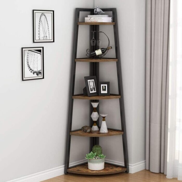 Scaggs Corner Bookcase - Chic Decora