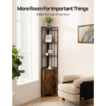 Selyan Corner Storage Bookcase - Chic Decora