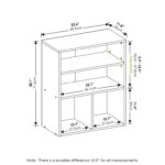 Silliman 28.1” H x 23.6” W Standard Bookcase - Chic Decora