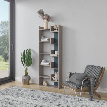 Eildhi Corner Bookcase - Chic Decora