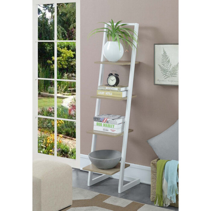 Slayter Ladder Bookcase - Chic Decora