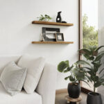 Sporgh 2 Piece Pine Floating Shelf - Chic Decora