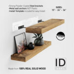 Sporgh 2 Piece Pine Floating Shelf - Chic Decora