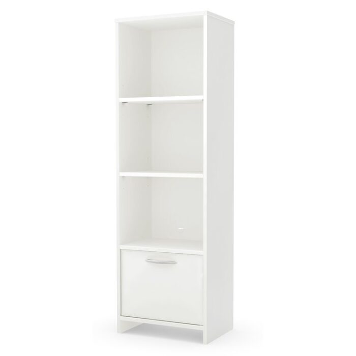 Step One 55.25″ H x 19.5″ W Standard Bookcase - Chic Decora