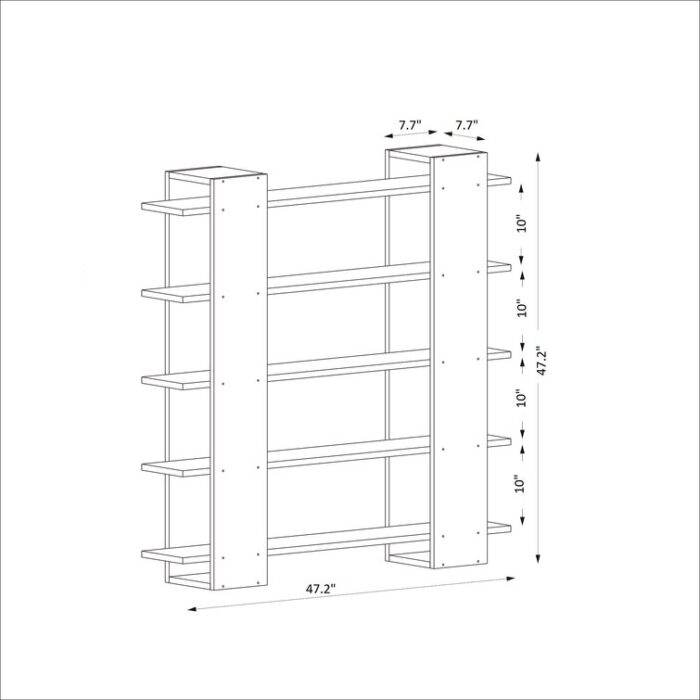 Sultan Bookcase - Chic Decora