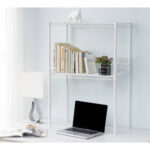 Suprima 33.5” H x 24” W Mini Desktop Carbon Steel Bookshelf Small Version - Chic Decora