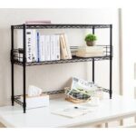 Suprima 33.5” H x 24” W Mini Desktop Carbon Steel Bookshelf Small Version - Chic Decora