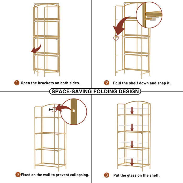 Sylvius Floating Bookcase - Chic Decora