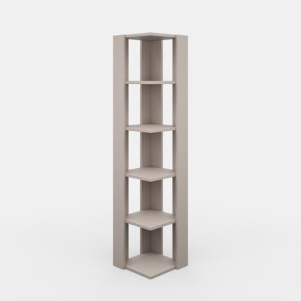 Talan Corner Bookcase - Chic Decora